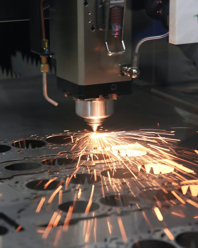 The hi-precision sheet cutting process by laser cut